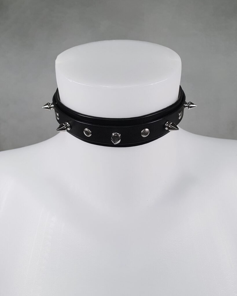 barbarian choker collier ras du cou en cuir