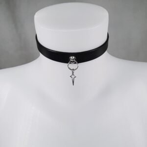 cleric choker collier ras du cou en cuir