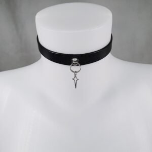 Cleric Choker – collier ras-du-cou en cuir