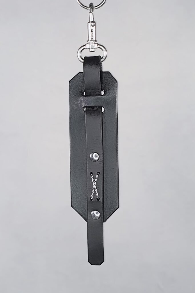 Necromancer Emblem - porte-clefs en cuir