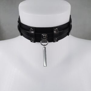 Paladin Choker – collier ras-du-cou en cuir