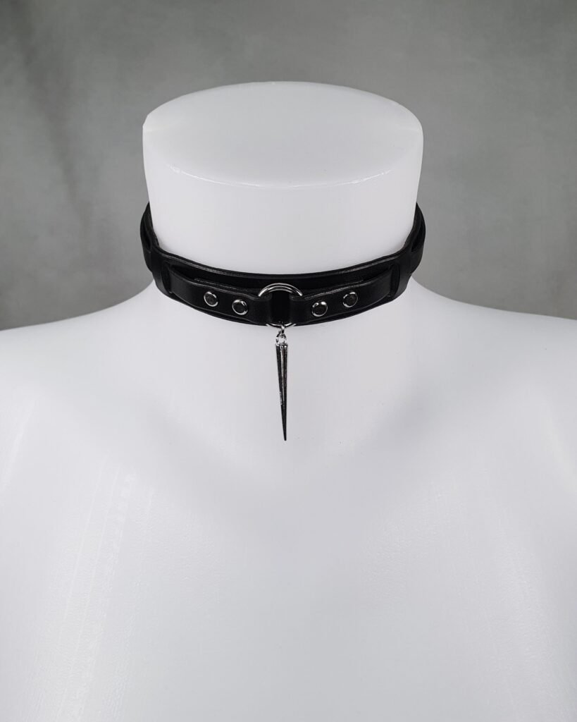 rogue choker collier ras du cou en cuir