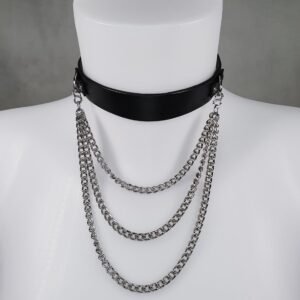 shaman choker collier ras du cou en cuir