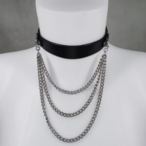 Shaman Choker – collier ras-du-cou en cuir