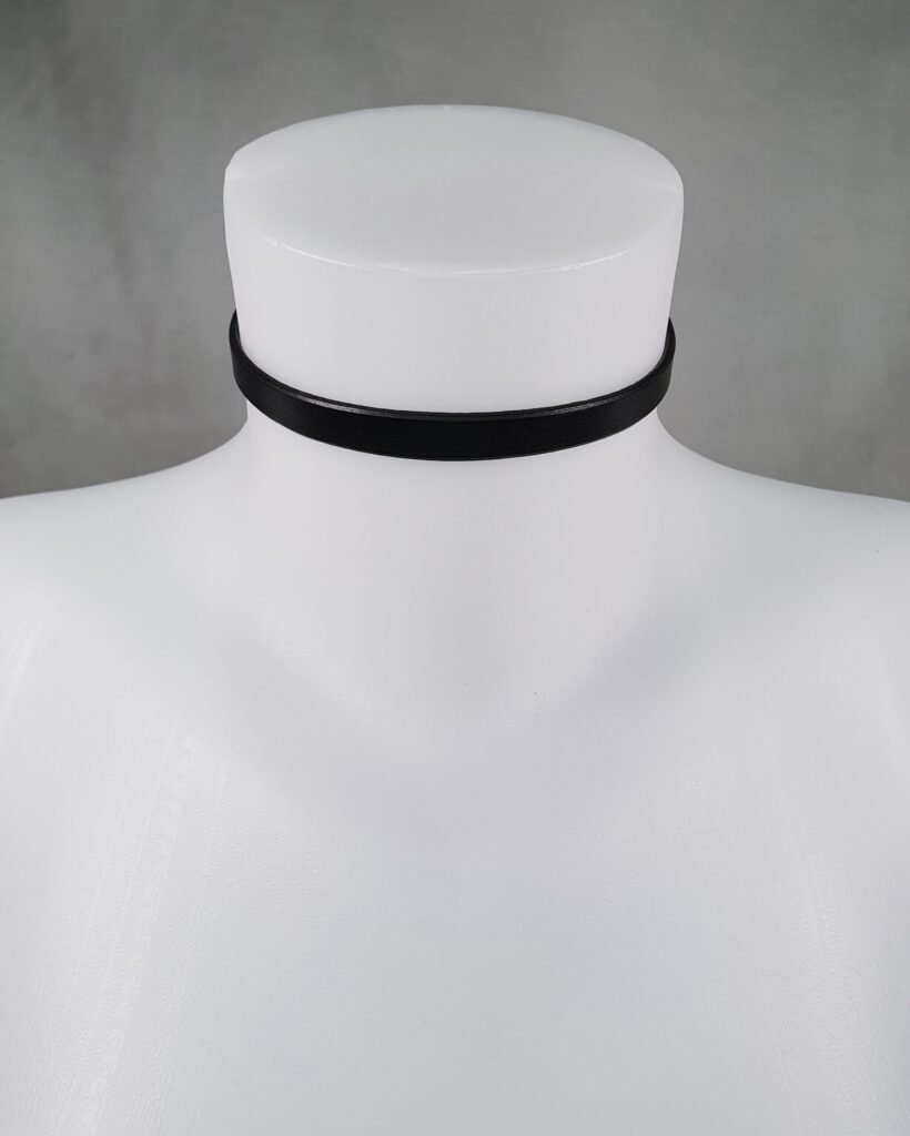 shinobi choker collier ras du cou en cuir
