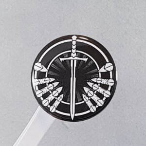 warrior earrings boucles d'oreilles en cuir et en acier