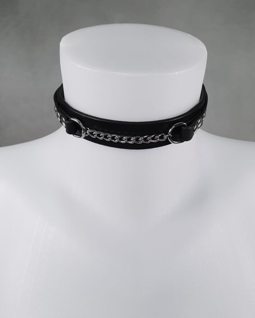 warrior choker collier ras du cou en cuir