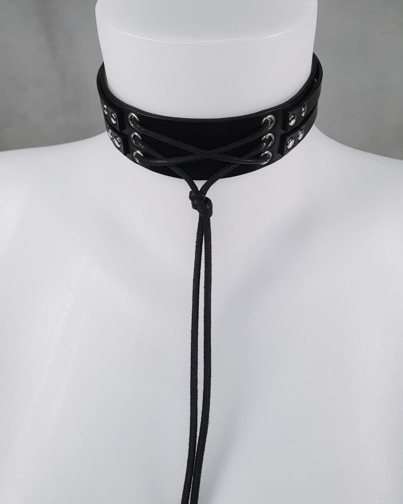 wizard choker collier ras du cou en cuir