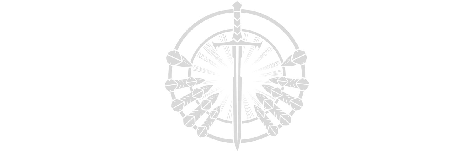 illustration logo warrior filigrane